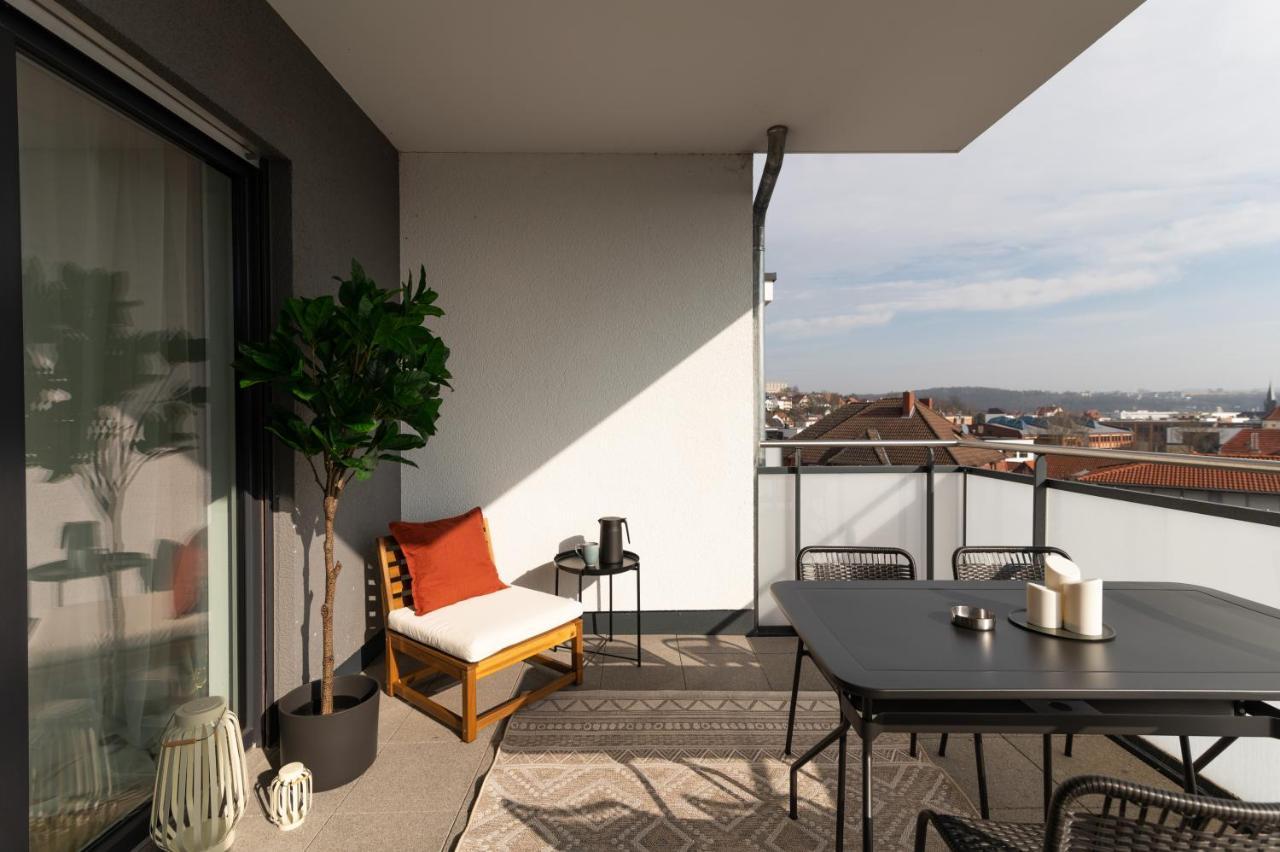 Dwellstay - Modernes Apartment I 55Qm I 2 Zimmer I Kueche I Bad I Terrasse I Tv I Wlan Bad Hersfeld Exterior foto